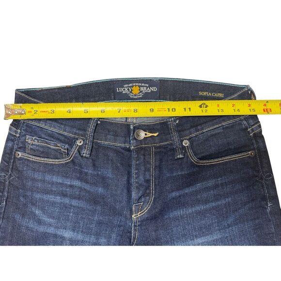 Lucky Brand SOFIA CAPRI Jeans size 6/28 - Picture 9 of 14